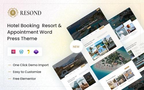 Resond - Hotel Booking Resort & Appointment WordPress Theme theme free